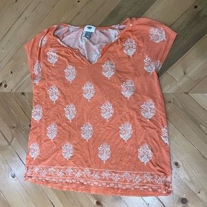 Old Navy, L, orange shirt